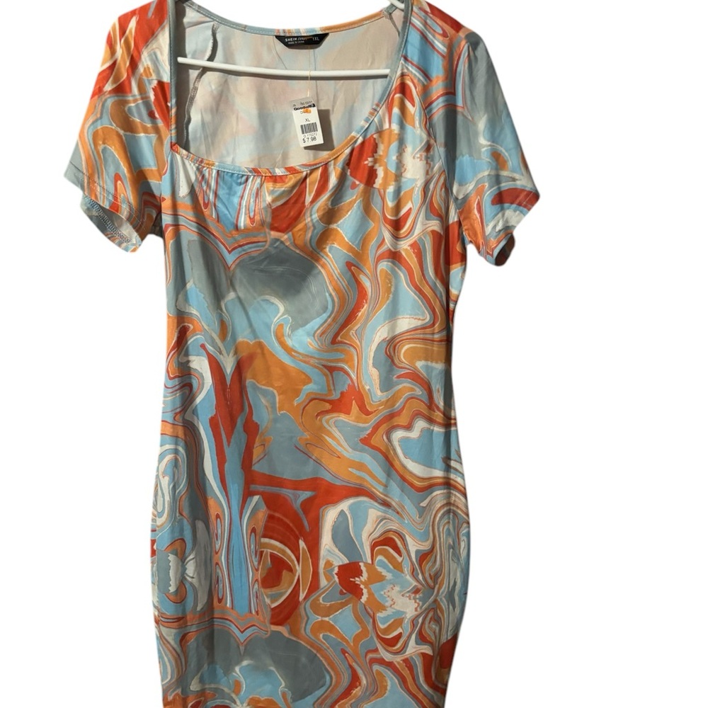 Colorful Swirl Pattern Dress